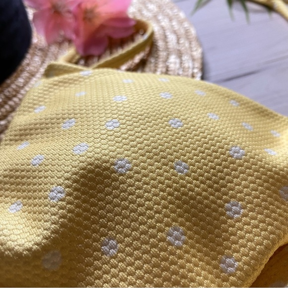 Billabong x Salty Blonde •• Polka Dot Yellow Fixed Tri Top | Tropic Belt Bottoms - Picture 4 of 16